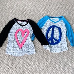 Bundle of 2 Justice Sequin Tops
